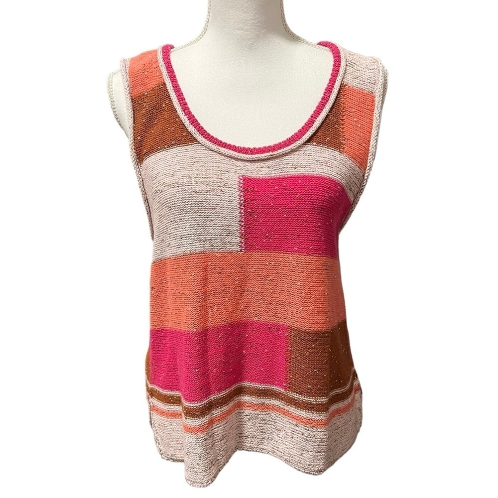 Fate Color Block/Patchwork‎ Knit Tank Size Large - Picture 3 of 14